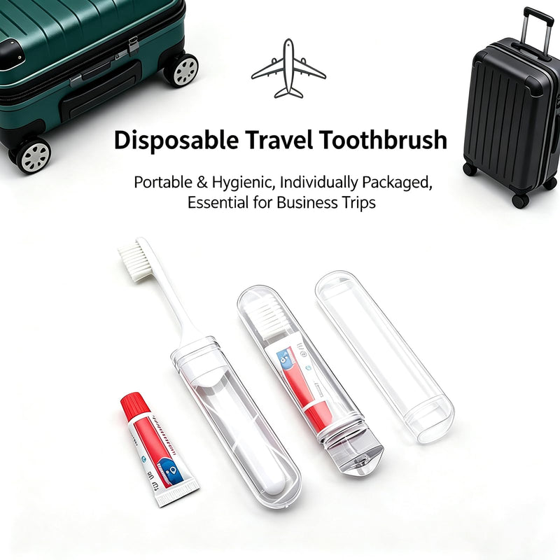Mini Travel Toothbrush Set 6 Pack Foldable Mini Toothbrush with Toothpaste Portable Oral Care Kit for Business Trips Camping Hotel Flights