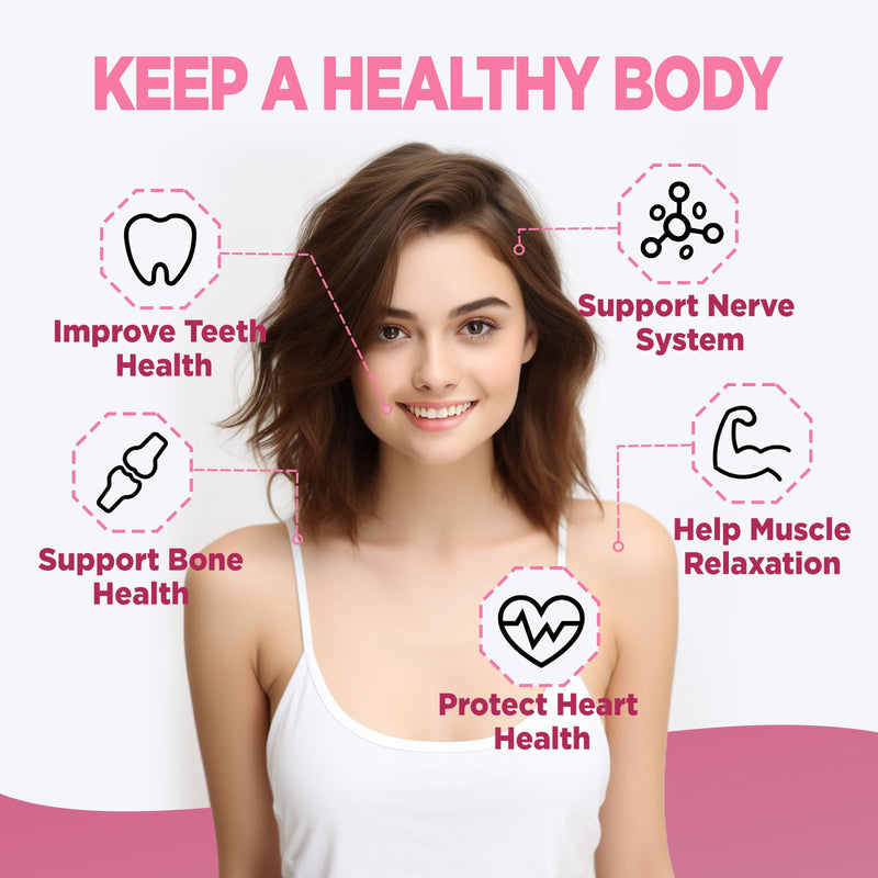 Calcium 1200 mg with Vitamin d3, K2, High Absorption Calcium Citrate with Vitamin D3, K2, Magnesium, Zinc, Potassium, Boron, Calcium Supplements for Women & Men, Sugar-Free, Vegan, 60 Gummies