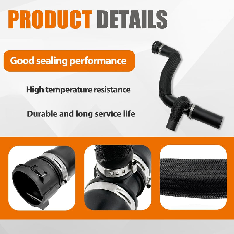 68297843AC Radiator Coolant Upper Inlet Hose Fit for Jeep Compass 2017-2022 2.4L 68297843AC