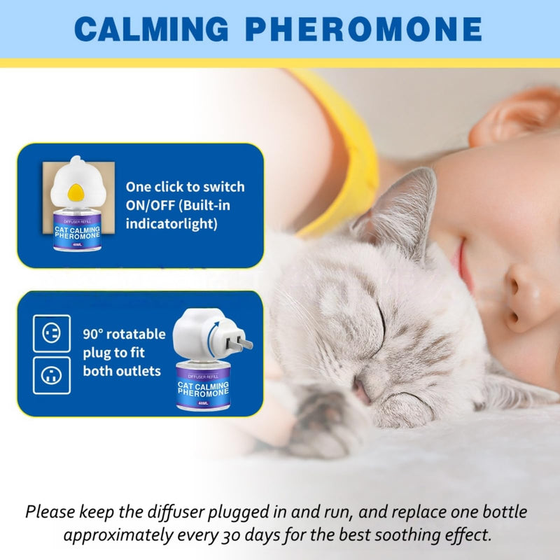 Dog Calming Plug in,Pet Diffuser,Dog Pheromone Diffusers Kit with A Diffuser & 4 Refills for Anxiety Relief,Calming Treats Alternative,Stop Stress and Scratching(Dog 1Pcs No Scent) m c
