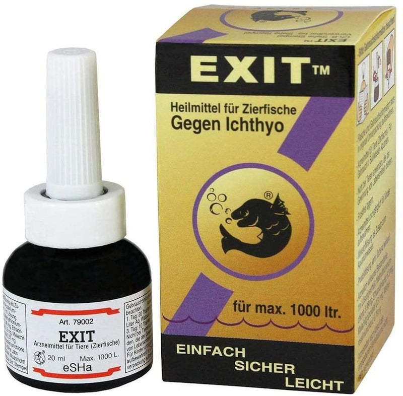 ESHA EXIT against Ichthyo 20ml for 1000 liters Remedy for max. 1000 liters of spot disease Ichthyophthirius Oodinium - BeesActive Australia
