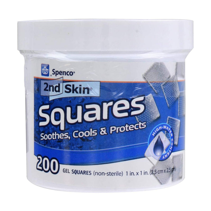 Spenco 2nd Skin Squares Soothing Protection 200-Count with Nexcare Absolute Waterproof Tape 1 Inch x 5 Yard Flexible Foam Medical Tape