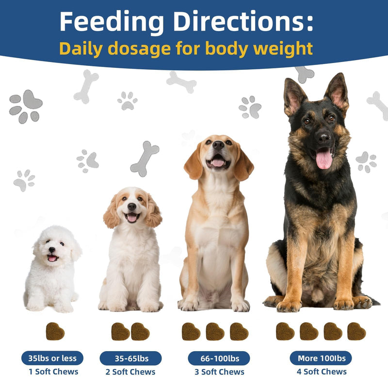 Dogs Allergy & Itch Relief Chews, Dog Probiotics for Skin & Immune Support Helps Relieve Itchy Skin & Ear, Dog Allergy Supplement for Paw Licking, Itching Skin Relief with Colostrum, Fish Oil (Brown)