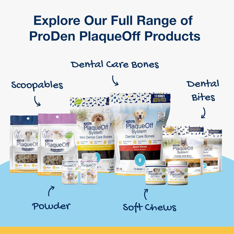 ProDen PlaqueOff Powder for Cats - Plaque & Tartar Reducer, Breath Freshener, Feline Oral Care - 40g (Pack of 2) 1.4 Ounce (Pack of 2)