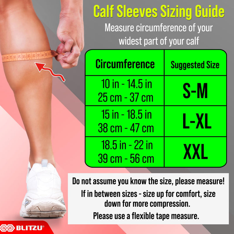 BLITZU 3 Pairs Calf Compression Sleeves for Women and Men Size L-XL, One Nude, One Black, One White Calf Sleeve, Leg Compression Sleeve for Calf Pain and Shin Splints. Footless Compression Socks. - BeesActive Australia