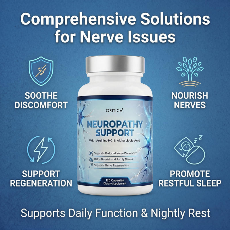 Nerve Savior for Neuropathy, Advanced Formula | with 600mg Alpha Lipoic Acid & Benfotiamine, Vitamin B Complex for Nervous System Health, 120 Capsules