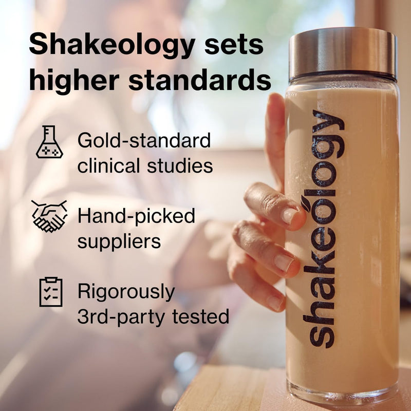 Shakeology 0g Added Sugar Plant-Based Protein - Tropical Strawberry, 7 Serv | Gluten free, superfood protein shake with vitamins & minerals, helps support healthy weight loss, lean muscle & gut health Tropical Strawberry Vegan 7 Servings