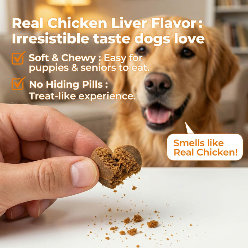 Dog Probiotics Soft Chews, 1.6 Billion CFU Probiotic Chews for Dogs with Pumpkin, Papaya & Digestive Enzymes, Daily Gut Health Support for Gas, Stool Consistency & Sensitive Stomach, 90 Count