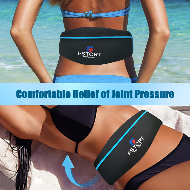 Swim Belt, Flotation Belt, Water Aerobics Belt, Swimming Belts for Adults, Pool Exercise Equipment for Adults and Children, Water Aerobic Equipment, Aqua Jogging Black Large - BeesActive Australia