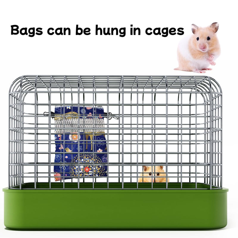 Little Bean Sugar Glider Bonding Pouch Hammock Carry Bag for Rats Hedgehogs Waterproof Small Bag Pet Cage Accessories Soft Nest Bed Hiding Hut Bag Blue 35 x 22 x 22 centimeters - BeesActive Australia