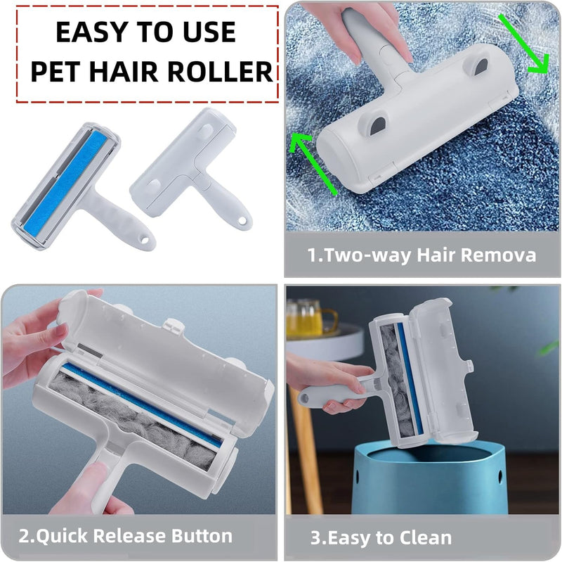 NULIYA Pet Hair Remover and Reusable Lint Roller, Efficient Pet Hair Remover Roller - Cat and Dog Hair Remover for Couch, Furniture, Clothes, Bedding - BeesActive Australia