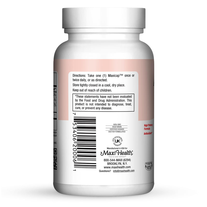 Maxi Health® CoQ10 300mg with Magnesium & Potassium (60 Capsules) | Kosher | Coenzyme Q10 with Magnesium & Potassium | Heart, Mind, Mood & Energy | Vegetarian · Non-GMO | Doctor Formulated