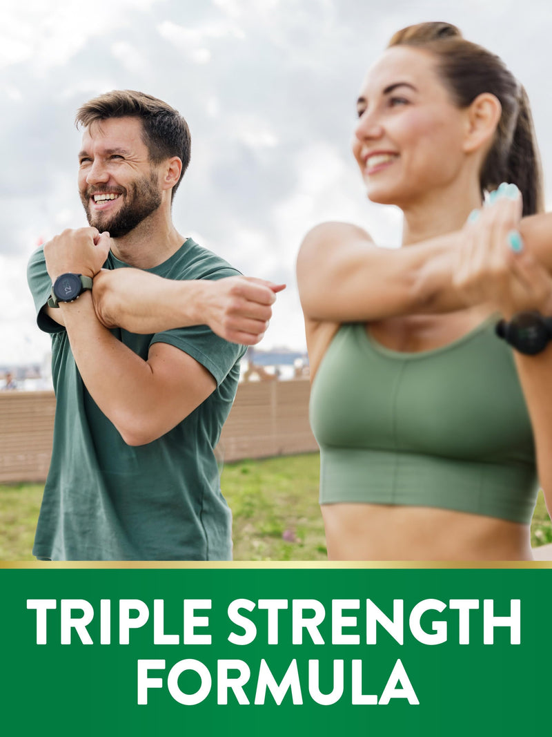Nature's Truth Glucosamine Chondroitin MSM Complex | 60 Caplets | Triple Strength Supplement with Turmeric | Non-GMO and Gluten Free Supplement | with Turmeric | Triple Strength Formula | Non-GMO & Gluten Free Supplement