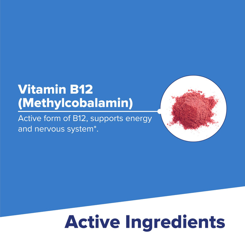 Superior Source No Shot Vitamin B12 Methylcobalamin 2,500 mcg, Quick Dissolve MicroLingual Tablets, 90 Count, Active Form of B12, Supports Energy Production, Nervous System Support, Non-GMO Vitamin B12 2,500mcg