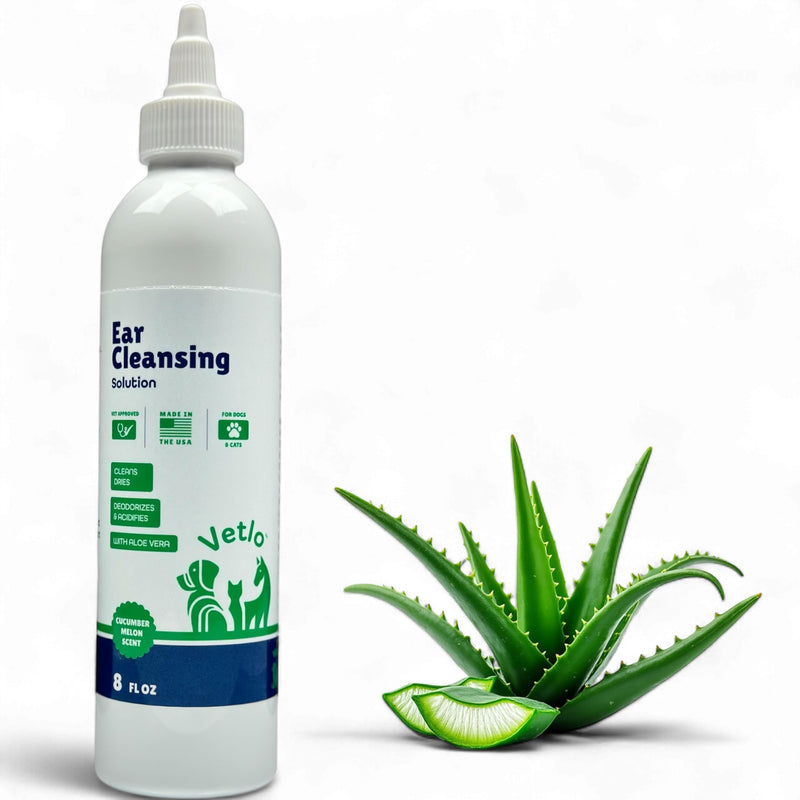 Dog Ear Infection Treatment, Ear Cleaner with Aloe Vera Formula for Ear Cleaner Dog, Prevents Infections, Natural and Gentle Ear Care Solution for Dogs, 8 oz