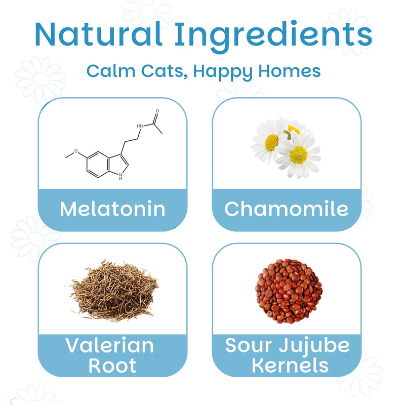 Cat Heat Relief Drops, Natural Herbal Melatonin for Cats: Estrus Relief, Heat Cycle Calming, Sleep Support | Non-Drowsy, No Drug Resistance | Ideal for Multi-Cat Homes, Travel, Boarding & Isolation