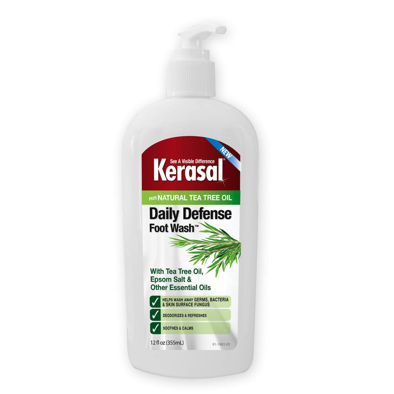 Kerasal Daily Defense Foot Wash Daily Cleanser for Feet, 12 Ounce (Packaging May Vary) 12 Ounce (Pack of 1) - BeesActive Australia