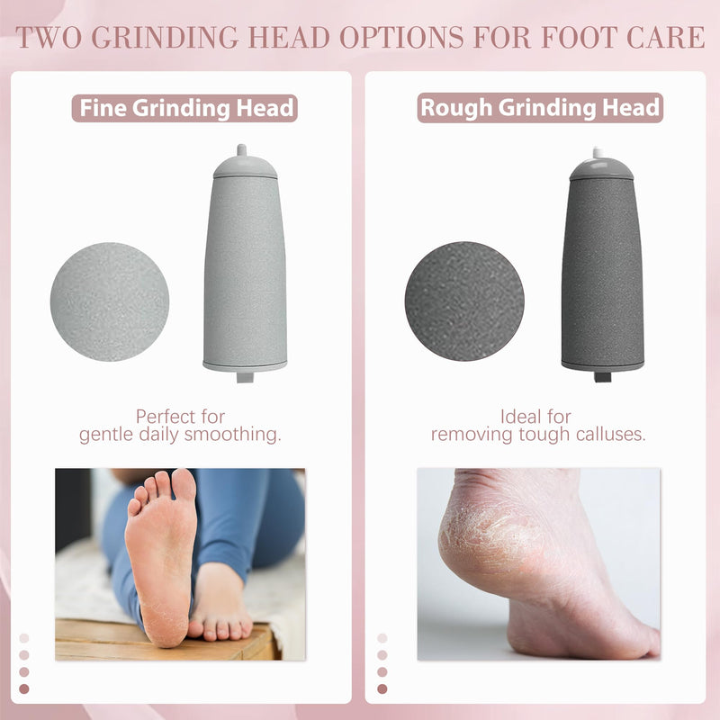 Upgraded Electric Callus Removers for Feet, Electric Foot Callus Remover, Rechargeable Portable Electronic Foot File Pedicure Tools, Professional Pedi Feet Care for Dry/Dead Skin, for Feet & Hands Pink - BeesActive Australia