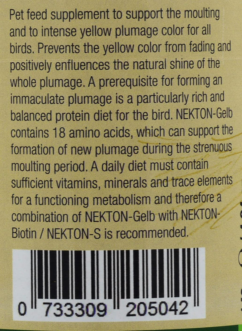 Nekton Gelb to Enhance Yellow Color in Birds, 140gm 4.93 Ounce (Pack of 1) off white