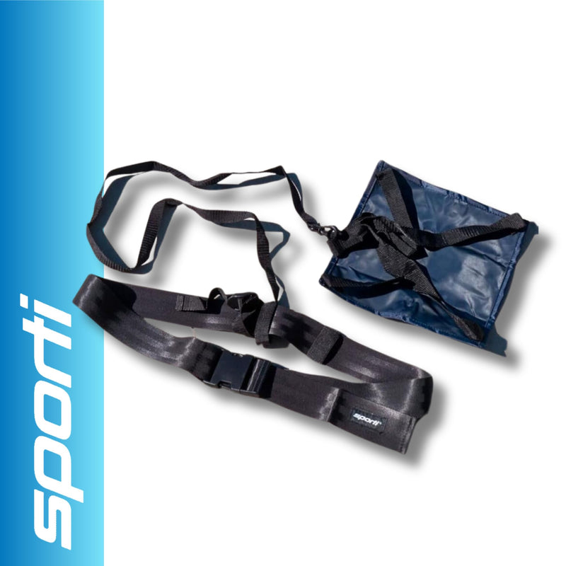 Sporti Swim Parachute - Stationary Swimming Harness, Training Belt, Swim Harness for Pool with High Durability Navy Blue 10