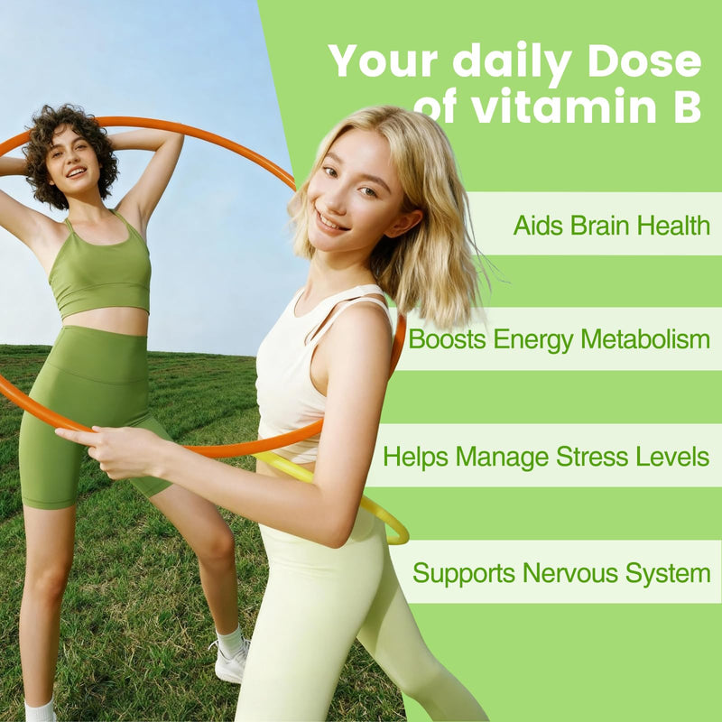 Nature's Key Vitamin B-Complex Gummies for Women & Men - Vitamin B1, B2, B3, B5, B6, B7, B9, B12 Supplements for Immune & Cellular Energy Support, Orange Flavor, 60 Count (30 Days Supply)