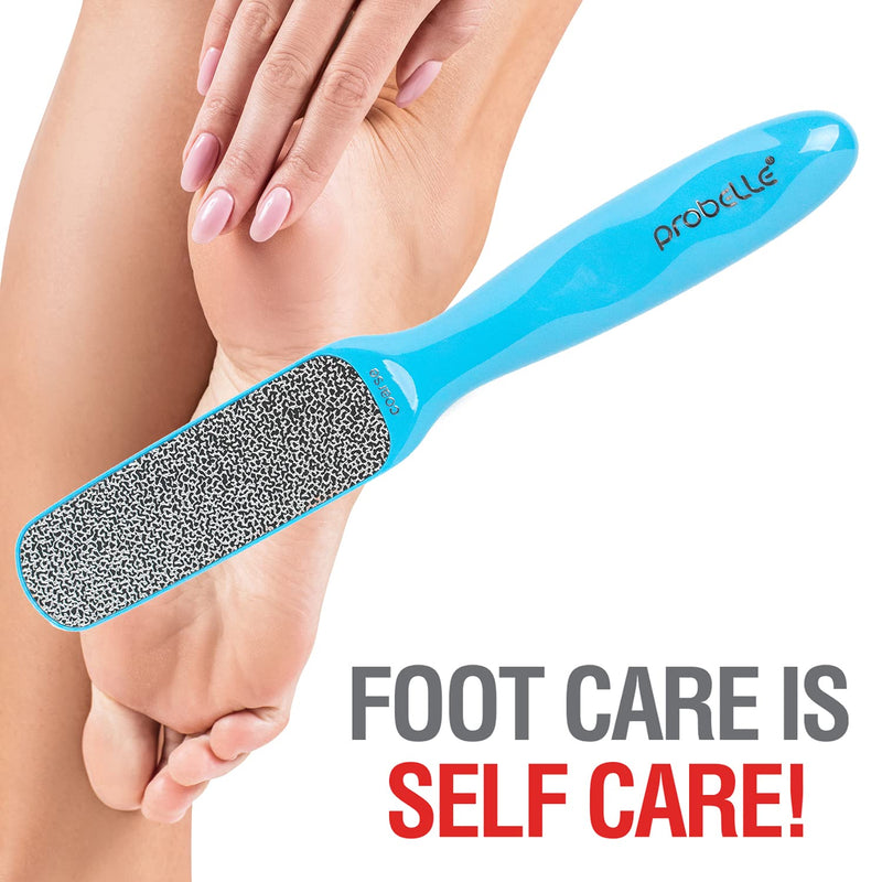 Probelle Double Sided Multidirectional Nickel Foot File Callus Remover - Immediately Reduces calluses and Corns to Powder for Instant Results, Safe Tool (Blue) Blue - BeesActive Australia