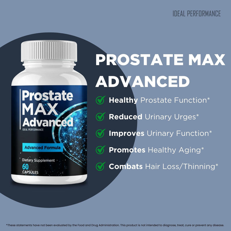 Prostate Max Supplement, Prostate Max Advanced Capsules for Men - Maximum Strength for Daily Wellness & Comfort, All Natural, ProstateMaxAdvanced Pills Reviews (3 Pack)