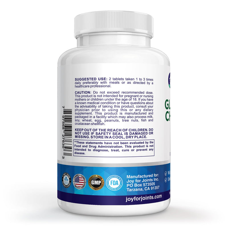 Glucosamine Chondroitin MSM Supplement 1900mg – Glucosamine Sulfate, MSM Supplement & Chondroitin Sulfate – High Potency Complex with Green Lipped Mussel – 90 Tablets