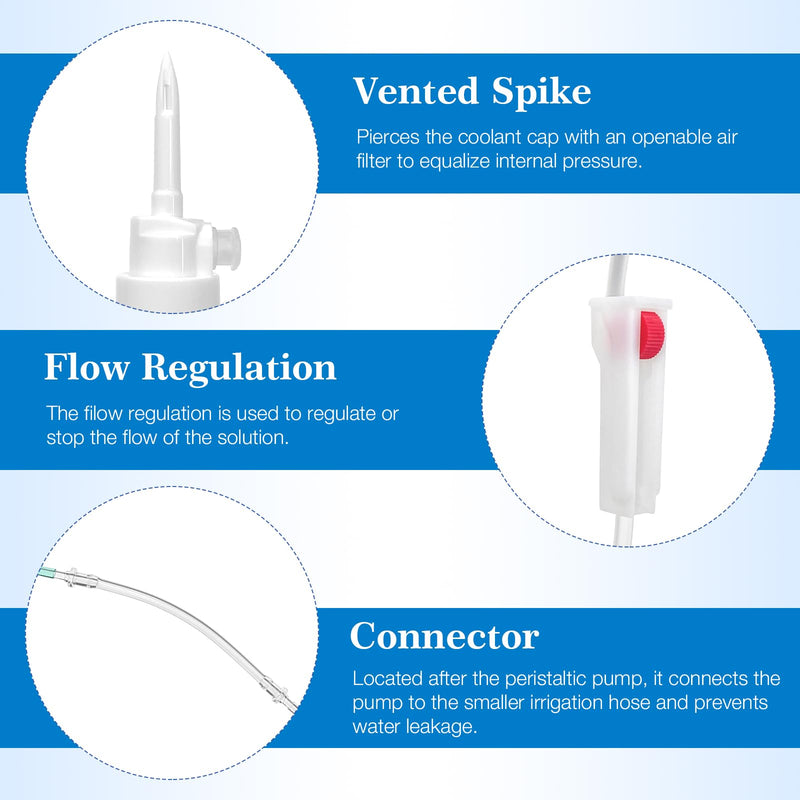 Dental Disposable Irrigation Tubes for W&H Implant Motor Systems, Irrigation Cooling Tubes - Sterile Packaged Tubing Pack of 10 W&H（10PCS)