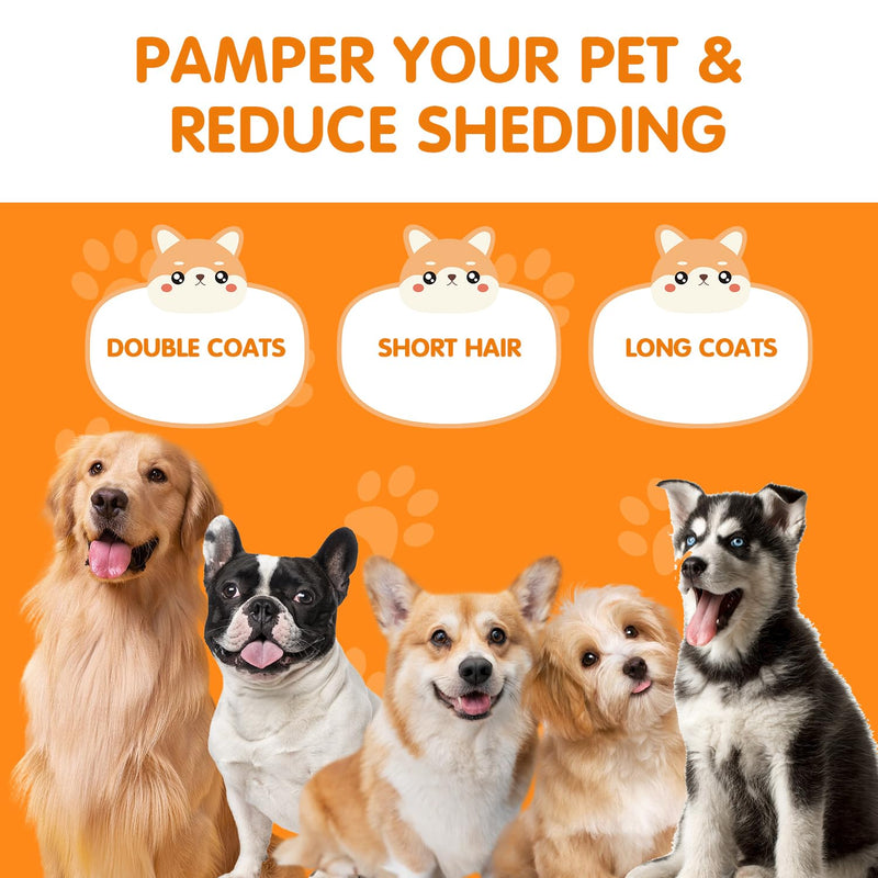 Groomify Pet Care Brush, Tails Deshedding Brush, Pets Tails Deshedding Brush, Dog Deshedding Comb, Pet Hair Removal Brush Grooming Tool Combs - BeesActive Australia