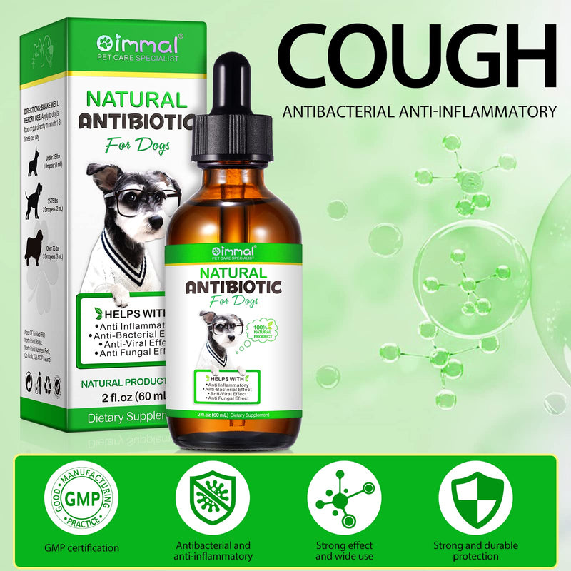 Natural Antibiotics for Dogs, Dog Antibiotics Supports Dog Allergy and Itch Relief, Dog Multivitamin, Pet Antibiotics, for All Breeds (2 Fl Oz) 2 Fl Oz - PawsPlanet Australia