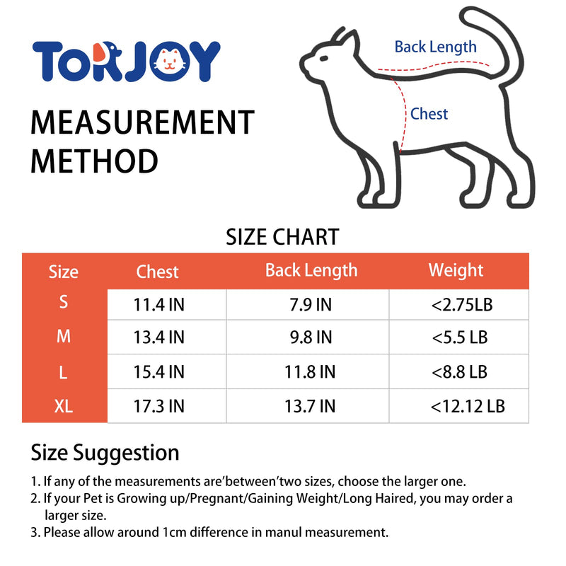 Cat Professional Surgical Recovery Suit,E-Collar Alternative for Cats Dogs,After Surgery Wear, Pajama Suit,Home Indoor Pets Clothing Doughnut XL X-Large - BeesActive Australia