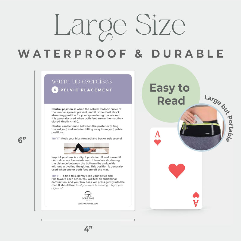 Mat Pilates Cards for Home Workout- Pilates Exercises with Equipment- Detailed Photos and Video Instructions - Produced by Stott Pilates Certified Instructor - Pilates at Home- No Equipment Needed. 56 Mat Pilates Workout Cards: 2nd Edition