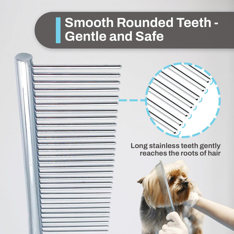 Doodle Comb For Grooming, Metal Dog Comb for Goldendoodle - Metal Comb For Dogs Doodles - Dog Comb for Goldendoodles, Poodle Comb, Finishing Comb - Grooming Comb For Doodles - BeesActive Australia