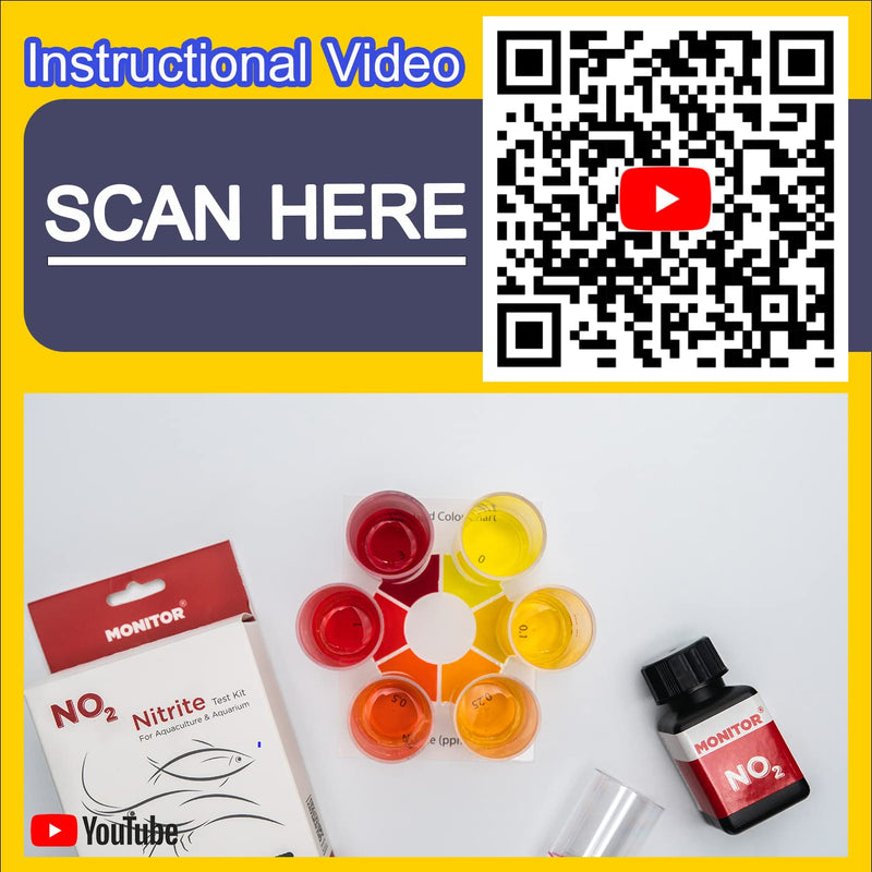 Monitor Nitrite Test KIT (200 Tests) - Monitor Aquarium and aquaculture Water Quality - BeesActive Australia
