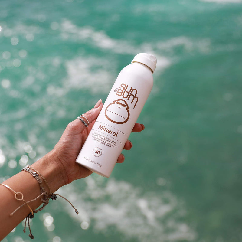 Sun Bum Mineral SPF 30 Sunscreen Spray | Vegan and Hawaii 104 Reef Act Compliant (Octinoxate & Oxybenzone Free) Broad Spectrum Natural Sunscreen with UVA/UVB Protection | 6 oz - BeesActive Australia
