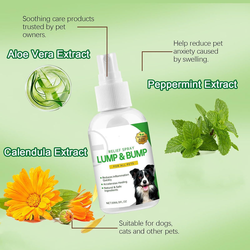 Lmoy Melcora Spray for Dogs, Nature Soothing Solution for Itchy Skin, Pet Skin Treatment Spray (2PCS)