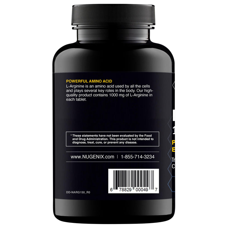 Nugenix Essentials L-Arginine Amino Acid Supplement, 1000 mg, 150 Tablets 150 Count (Pack of 1)