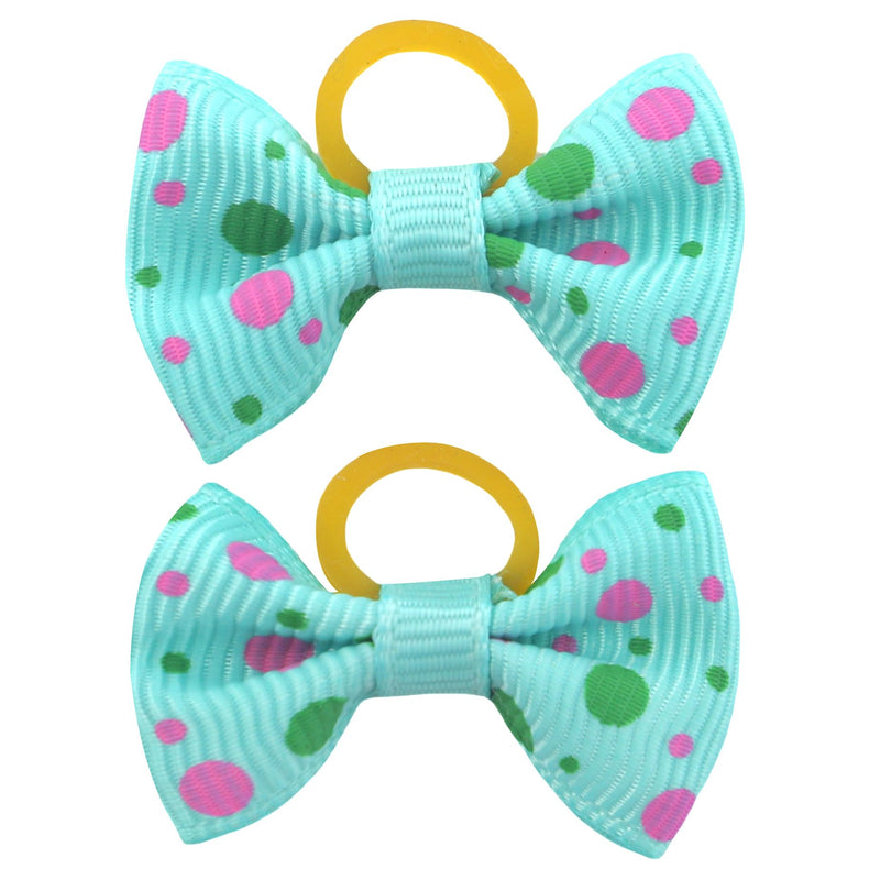 Puppy Hair Bows Small Dog: Mini Rubber Bands 60pcs - BeesActive Australia
