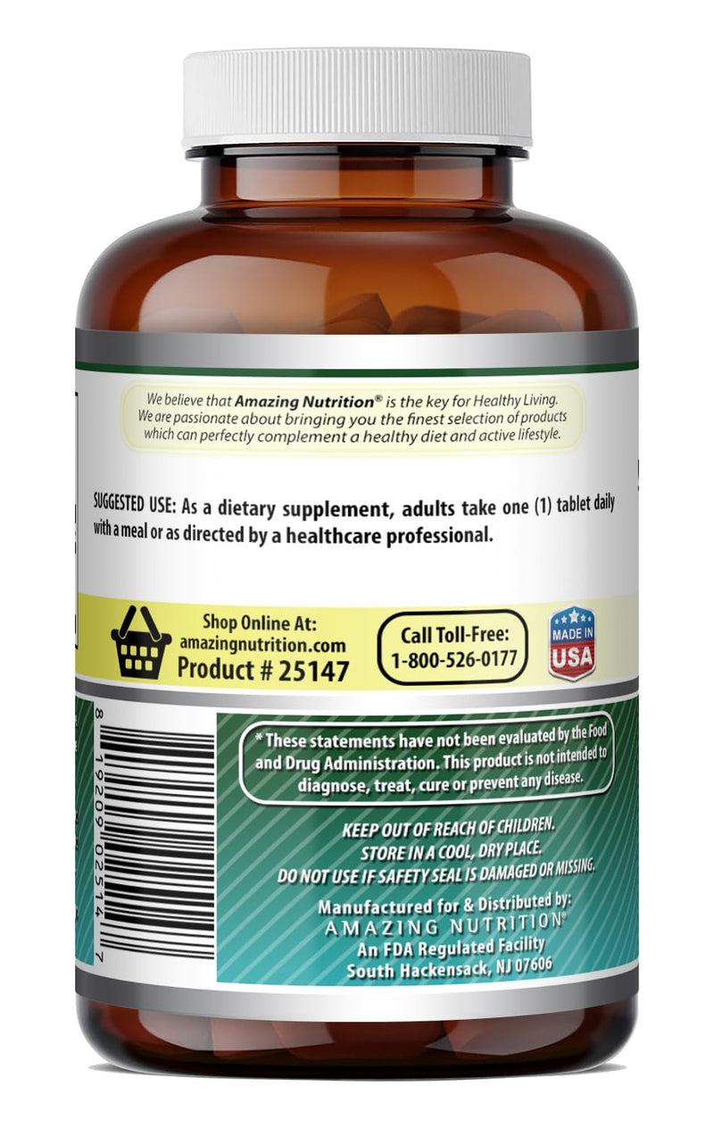 Amazing Formulas Biotin (Vitamin B7) Supplement | 10000 Mcg | 240 Tablets | Non-GMO | Gluten-Free | Made in USA 240 Count