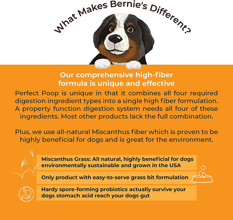 Perfect Poop Digestion & General Health Supplement for Dogs: Fiber, Prebiotics, Probiotics & Enzymes Relieve Digestive Conditions, Optimize Stool, and Improve Health (Cheddar Cheese, 4.2 oz) Cheddar Cheese