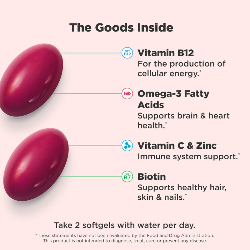 OLLY Ultra Women's Multi Softgels,Overall Health and Immune Support,Omega-3s,Iron,Vitamins A,D,C,E,B12,Daily Multivitamin,30 Day Supply -,60 Count (Pack of 2) 60 Count (Pack of 2)
