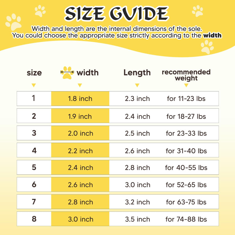 Dog Shoes, FISHOAKY Dog Shoes for Large Dogs, 360°Anti Slip Medium Dog Boots & Paw Protectors Winter Snowy and Summer Hot Pavement, Waterproof 4Pcs Dog Booties with Reflective Strips (Size 8) Black Size 8: 3.0''x3.3"(W*L) - BeesActive Australia