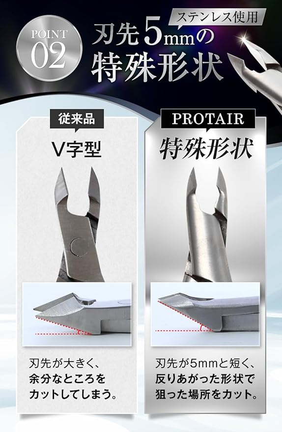 PROTAIR Cuticle Nipper, Cuticle Treatment, Nail Care with Pusher - BeesActive Australia