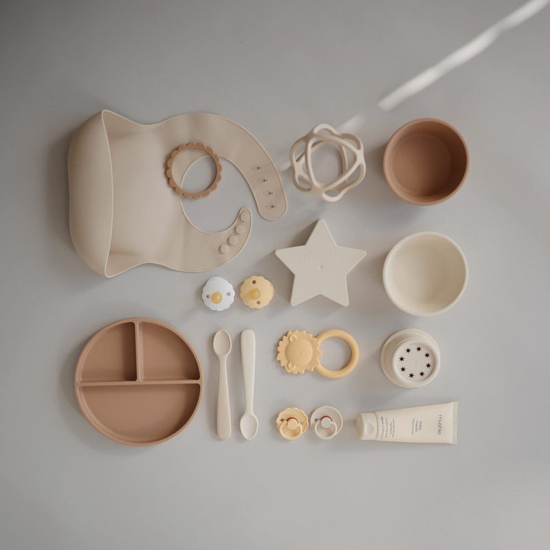 mushie Silicone Suction Bowl | BPA-Free Non-Slip Design (Ivory) Ivory - BeesActive Australia