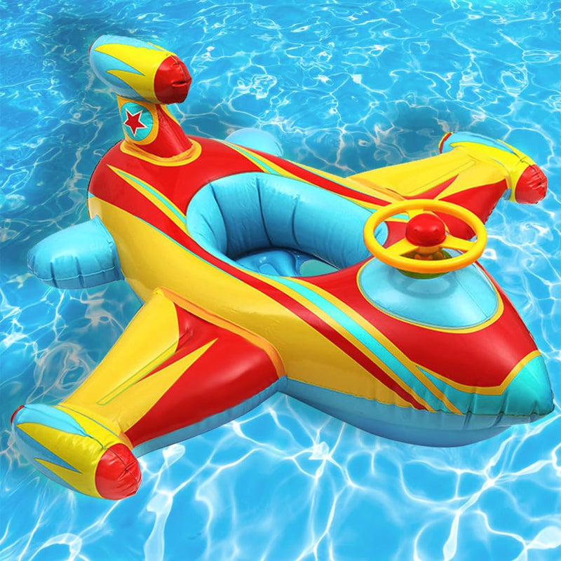 Baby Pool Float Swimming Float Boat with Steering Wheel Horn for Kids Toddlers Age 1-4 Boys Girls Inflatable Ride-ons Summer Pool Swim Ring Beach Supplies 2. Blue - BeesActive Australia