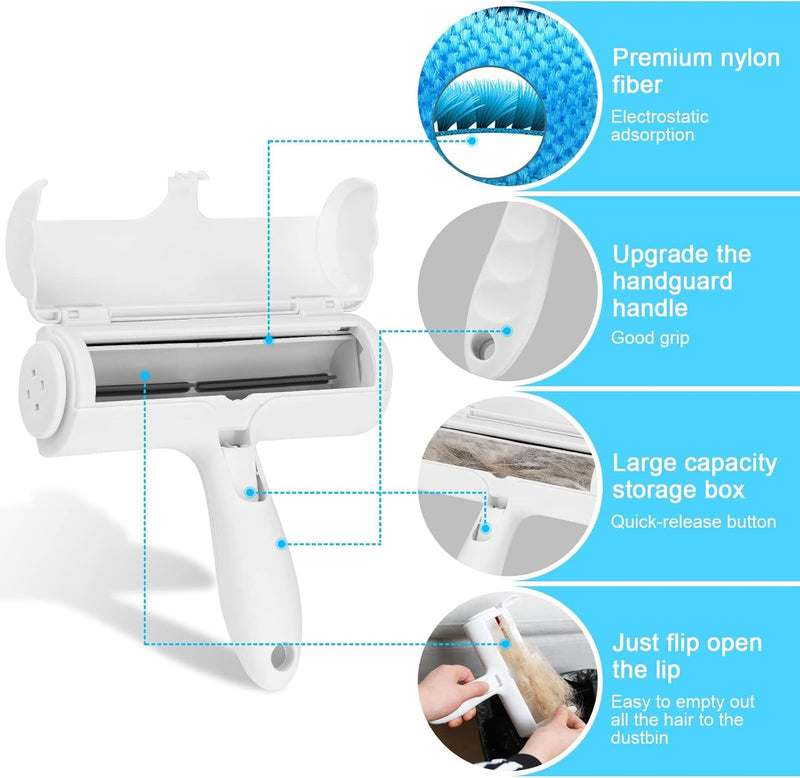 NULIYA Pet Hair Remover and Reusable Lint Roller, Efficient Pet Hair Remover Roller - Cat and Dog Hair Remover for Couch, Furniture, Clothes, Bedding - BeesActive Australia