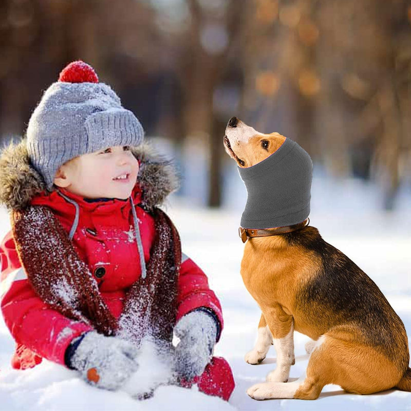 Hearing protection for dogs, noise protection for dogs, ear warmers for dogs, hearing protection for dogs, dog earmuffs, dog scarf, dog earmuffs, hoodies for dogs, cats, dog ear protection against noise (grey) grey