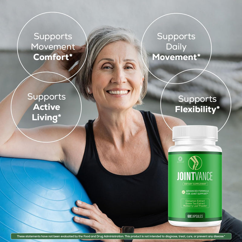 (3 Pack) JointVance Capsules - Advanced Formula Joint Vance Joint Support Pills Daily All Natural Maximum Strength, Premium Vitamins for Overall Health & Wellness Reviews, 180 Capsules for 3 Months