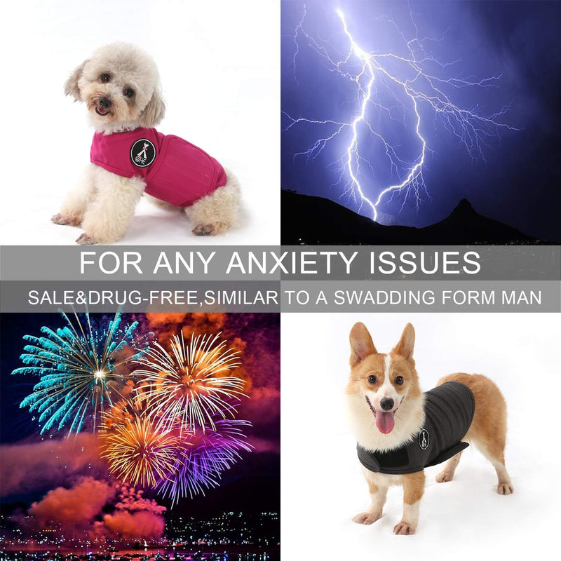 Mint Dog Coat for Anxiety Relief, Lightweight Wrap Helmet for Dogs with Anxiety (XS, Rose Red) XS - BeesActive Australia